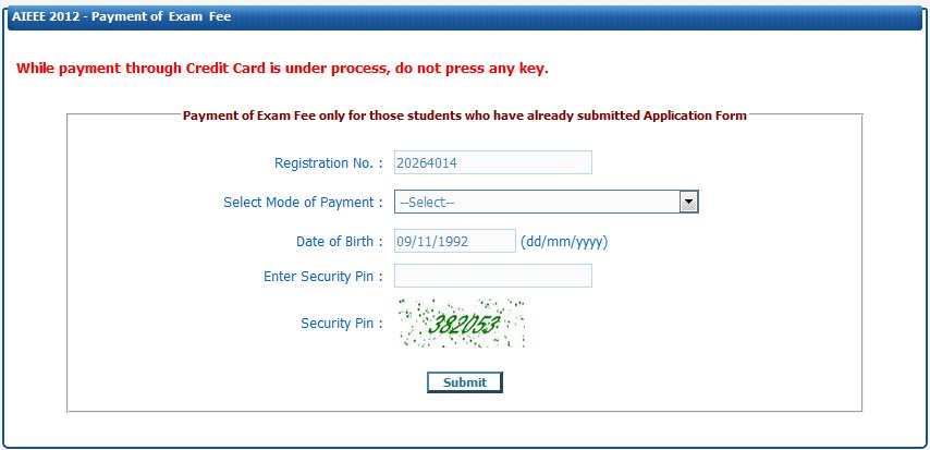 aieee 2012 application form