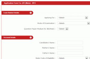 JEE main 2013 online registration procedure