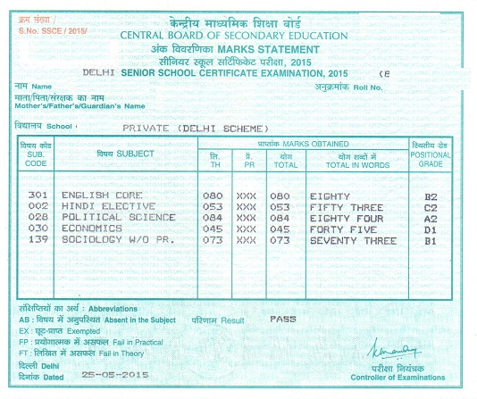 CBSE Private Candidate