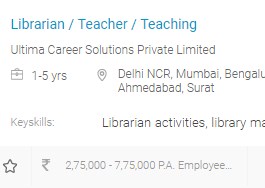 Librarian Courses in India