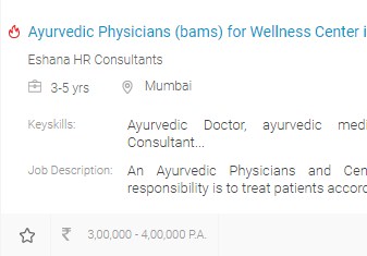 BAMS - Bachelor of Ayurvedic Medicine and Surgery